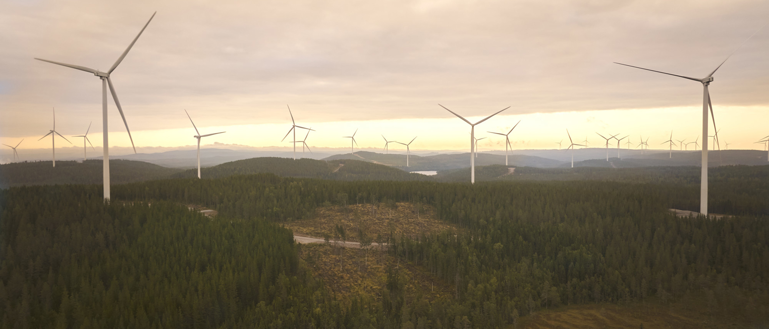 Wind farm in Sweden 