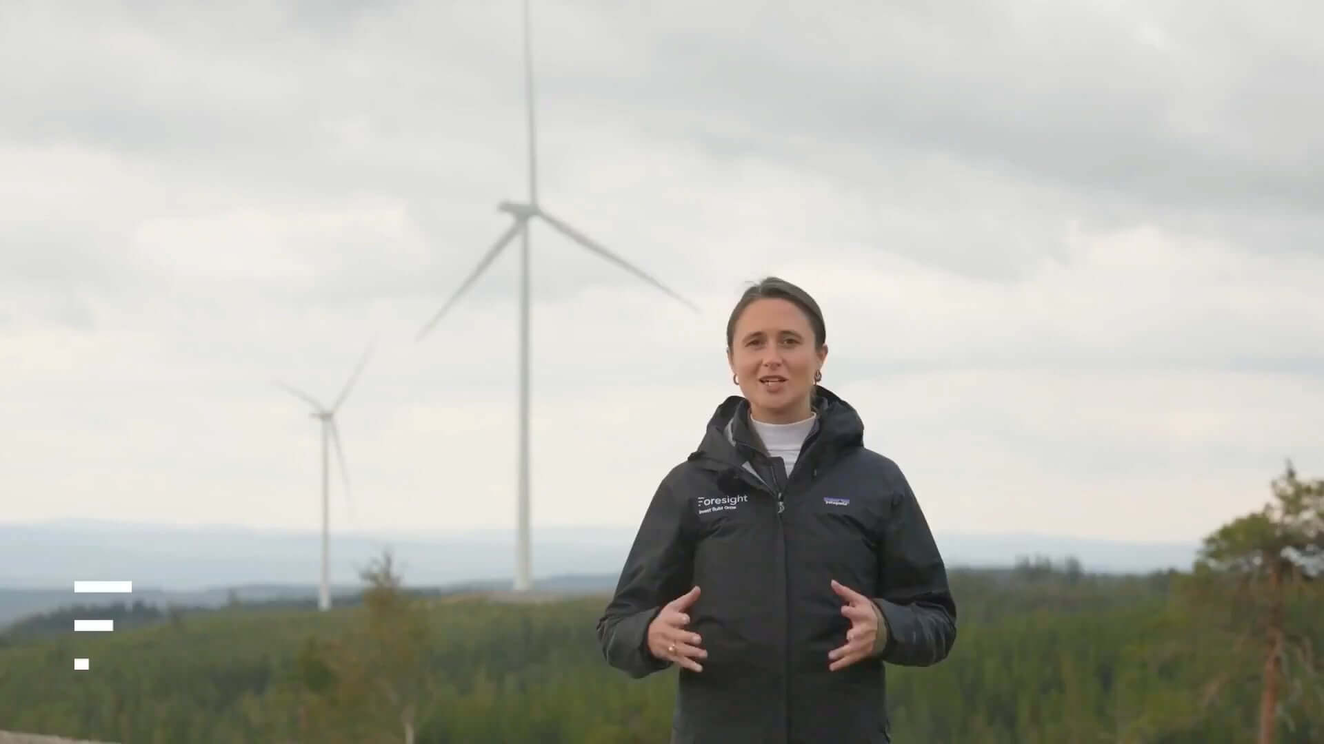 Wind turbines at sunset